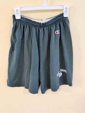 Vintage Champion Dark Green Notre Dame Athletic Shorts